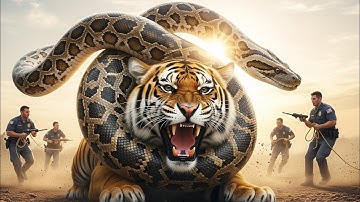 Brave Heroes vs Giant Python: Tiger Rescue Caught on Camera 🐅🐍