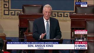 King Speaks on Senate Floor: "Checks and Balances Have Essentially Melted Away"