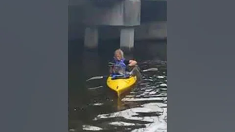 Lauren on Kayak