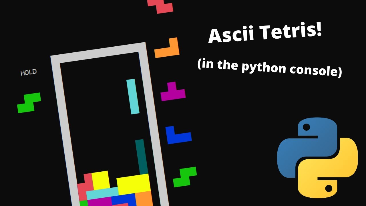 ASCII Tetris in Python! - YouTube