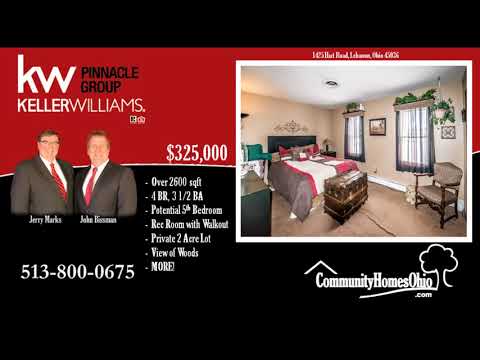 1425 Hart Road, Lebanon, OH home video tour