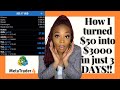 The EASIEST Forex Trading Strategy For Beginners | HOW TO GROW $50 to $3000 in 3 DAYS | Trading 101