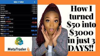 The EASIEST Forex Trading Strategy For Beginners | HOW TO GROW $50 to $3000 in 3 DAYS | 2024