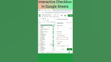 Interactive checkbox ✅ #shorts #youtubeshorts #ytshorts #excel #tipsandtricks #tutorial #trending
