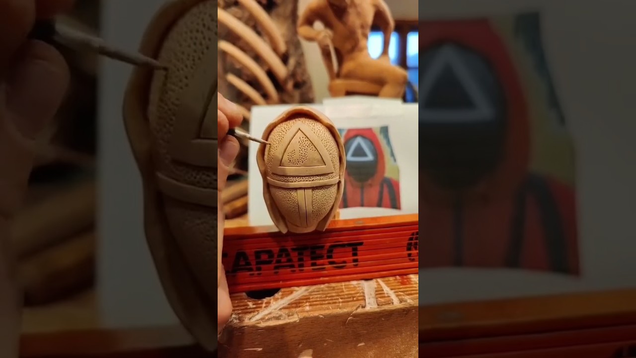 MAKING SQUID GAMES CHARACTER 💀💀 BY WOOD