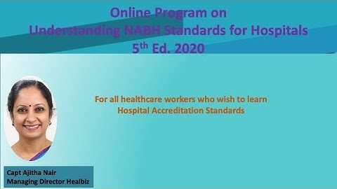 NABH Hospital Standards 5th Ed Chapter 1