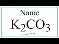 Potassium Carbonate and Its Properties