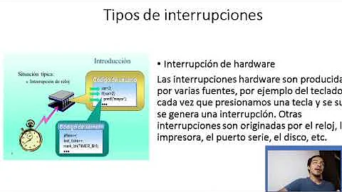 ¿Cuáles son los tres tipos de interrupciones?