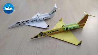 Самолёт из бумаги/Airplane made of paper/DIY