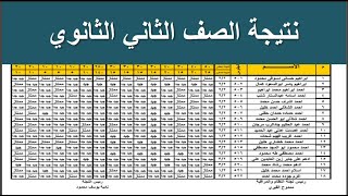 نتيجة الصف الثاني الثانوي بالاسم والتقديرات 2021 -  2022 نتيجة تانية ثانوي