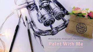 PAINT WITH ME Realistic WaterColor Painting YouTube