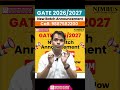 GATE 2026/2027 New Batch Launch | GATE 2026 Online/Offline Batch Announced #shorts #gate2026 #batch