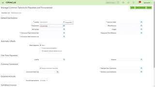 12  Setup common options for Payables and ProcurementFinancial Options in Oracle Cloud R12