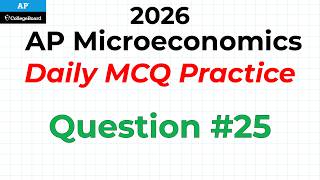 AP Microeconomics Daily MCQ Practice | Question #25: Shifting the Supply Curve | Think Econ