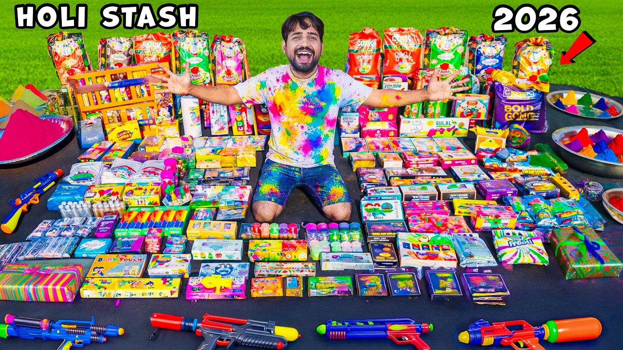 India’s Biggest Holi Stash 2026 | पूरे 10 लाख रुपये के Holi Gadgets 🤯