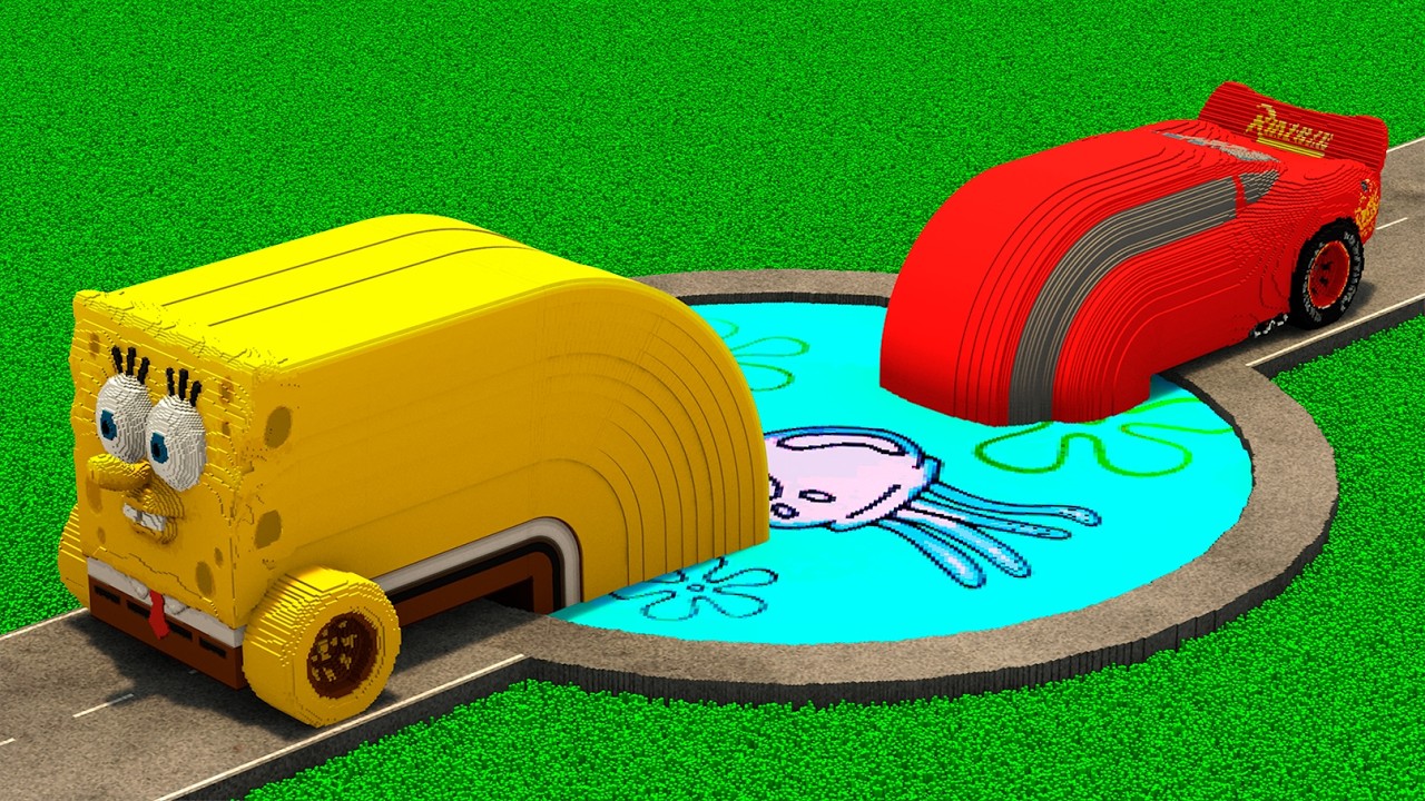LONG CARS против PORTAL SPONGE BOB в разборке