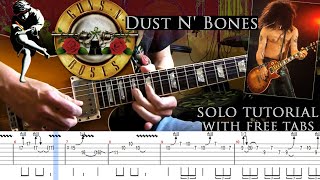 Guns N' Roses - Dust N' Bones guitar solo lesson (with tablatures and backing tracks)