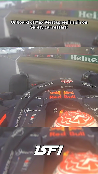 Onboard of Verstappen's spin on Safety car restart! #f1 #f12025