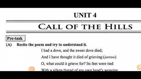 Std-9 Unit-4 pre task-1 poem