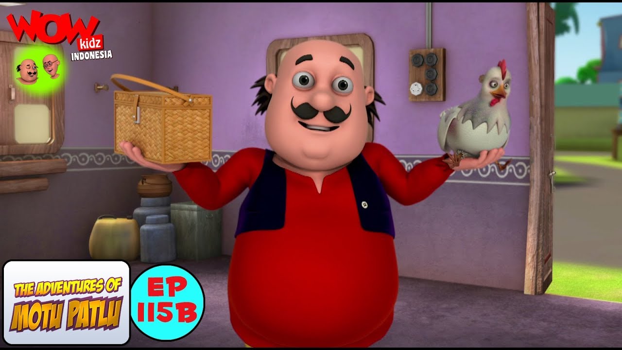 Ayam Betina Samosa Motu Patlu Dalam Bahasa Animasi 3D Kartun