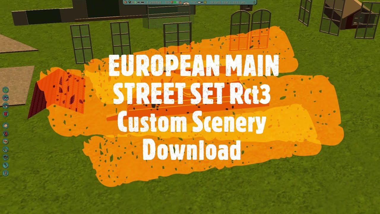 RollerCoaster Tycoon 3 Custom Scenery Download EUROPEAN MAIN STREET SET Rct3 Custom Content