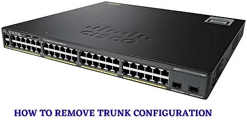 How to remove Trunk configuration from Interface | CCNA | Networkforyou