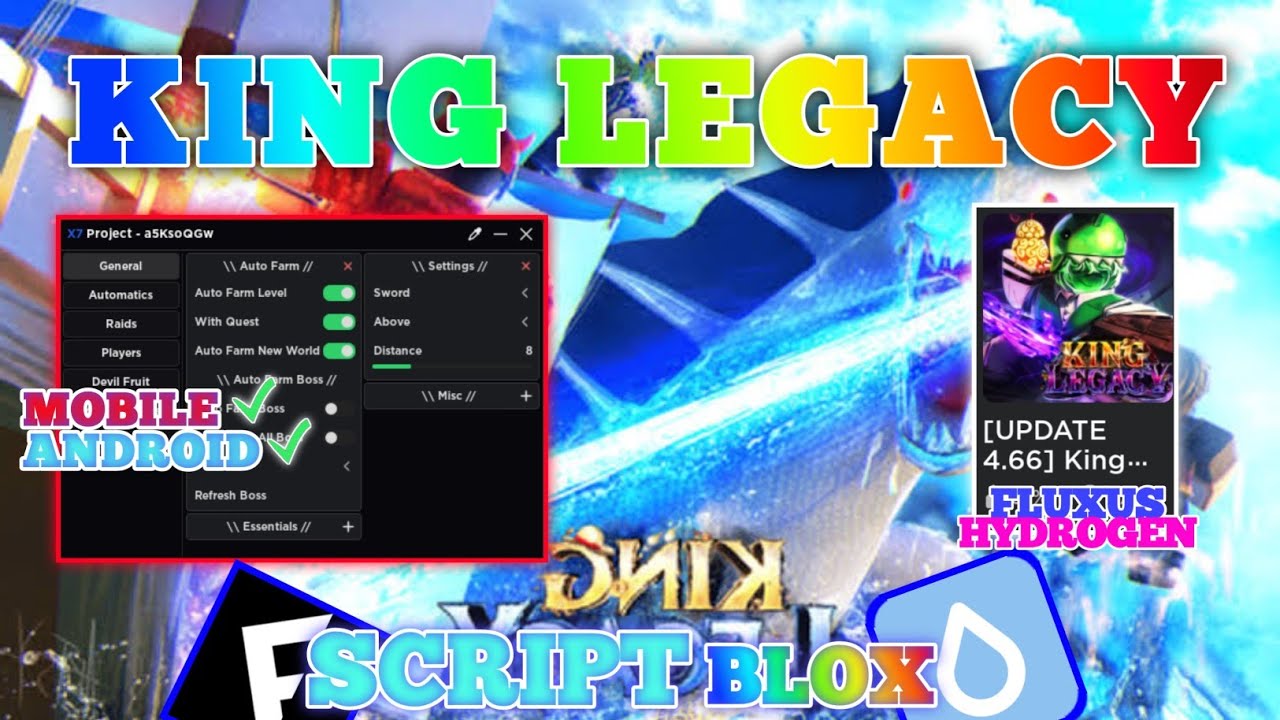 🏴‍☠️ Script King Legacy - Auto Farm, Auto Raid !! ( Funcionando