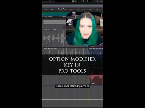 👍 Option/Alt modifier key in Pro Tools 📷 Cato Zane