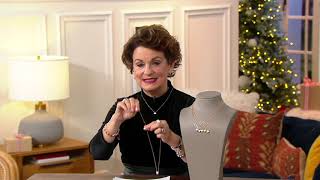 Collana Affinity in argento sterling con motivo a diamante su QVC screenshot 2