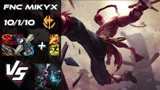 Fnatic Mikyx JUNGLE Lee Sin vs Ekko - EU Challenger Patch 26.1