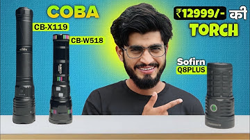Coba VS Sofirn Q8 Plus Flashlight Comparison || Best Tactical Flashlights Comparison 