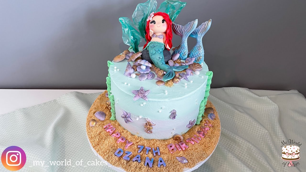 Arielle Torte | Meerjungfrau Torte | Ariel Cake