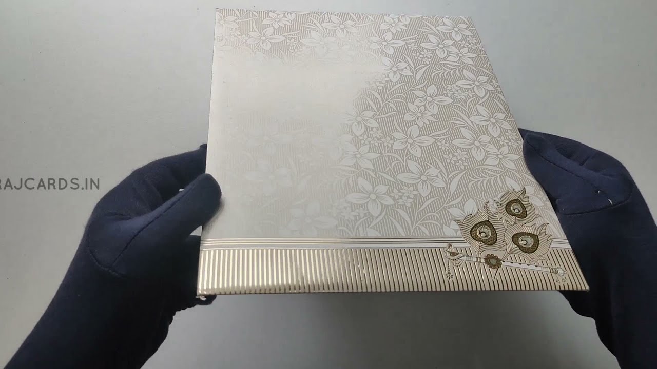 ITC board jumbo size Radha Krishna design wedding invitation card (NJ 1748)