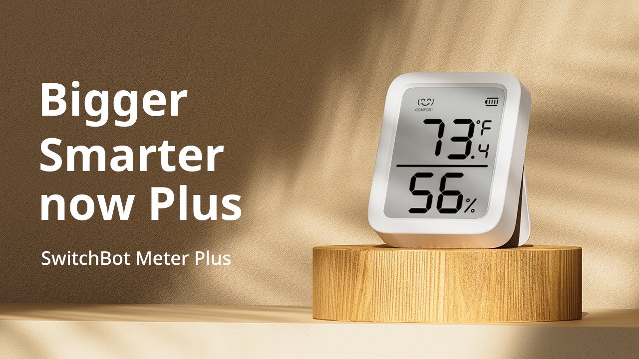 SwitchBot – Thermomètre hygromètre WiFi, lot de 3 avec Hub Mini, thermomètre