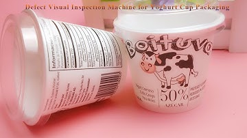 New-Gen 8 Cameras IML Label Missing Visual Inspection System Solution for Yogurt Packaging