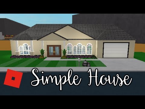 Welcome To Bloxburg Simple House Speed Build Youtube - roblox bloxburg easy house