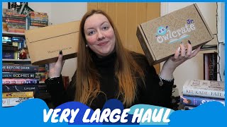 VERY LARGE HAUL | 70+ books and OwlCrate Jr Unboxing