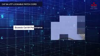 CAT 6A UTP LOCKABLE PATCH CORD