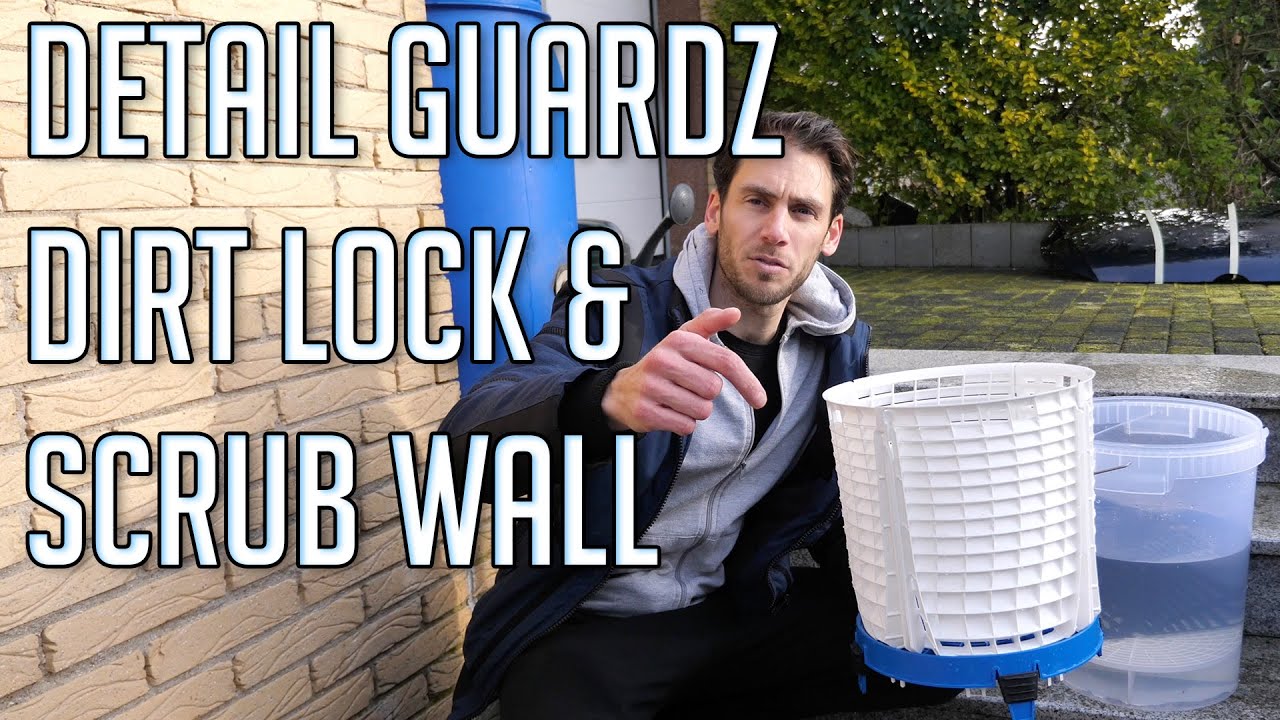 Detail Guardz Dirt Lock und Scrub Wall Test Grit Guard Eimer