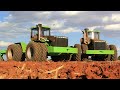 Agrico 4+320 and 4+250 articulated tractors pulling heavy rippers in South Africa + Take III