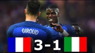 France vs Italy 3-1 Highlights & All Goals 01/06/2018 HD