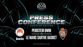 Peristeri bwin v Le Mans Sarthe Basket - Press Conference | BCL 2023