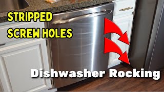 Fix a Dishwasher That is Rocking - Brackets Have Come LOOSE