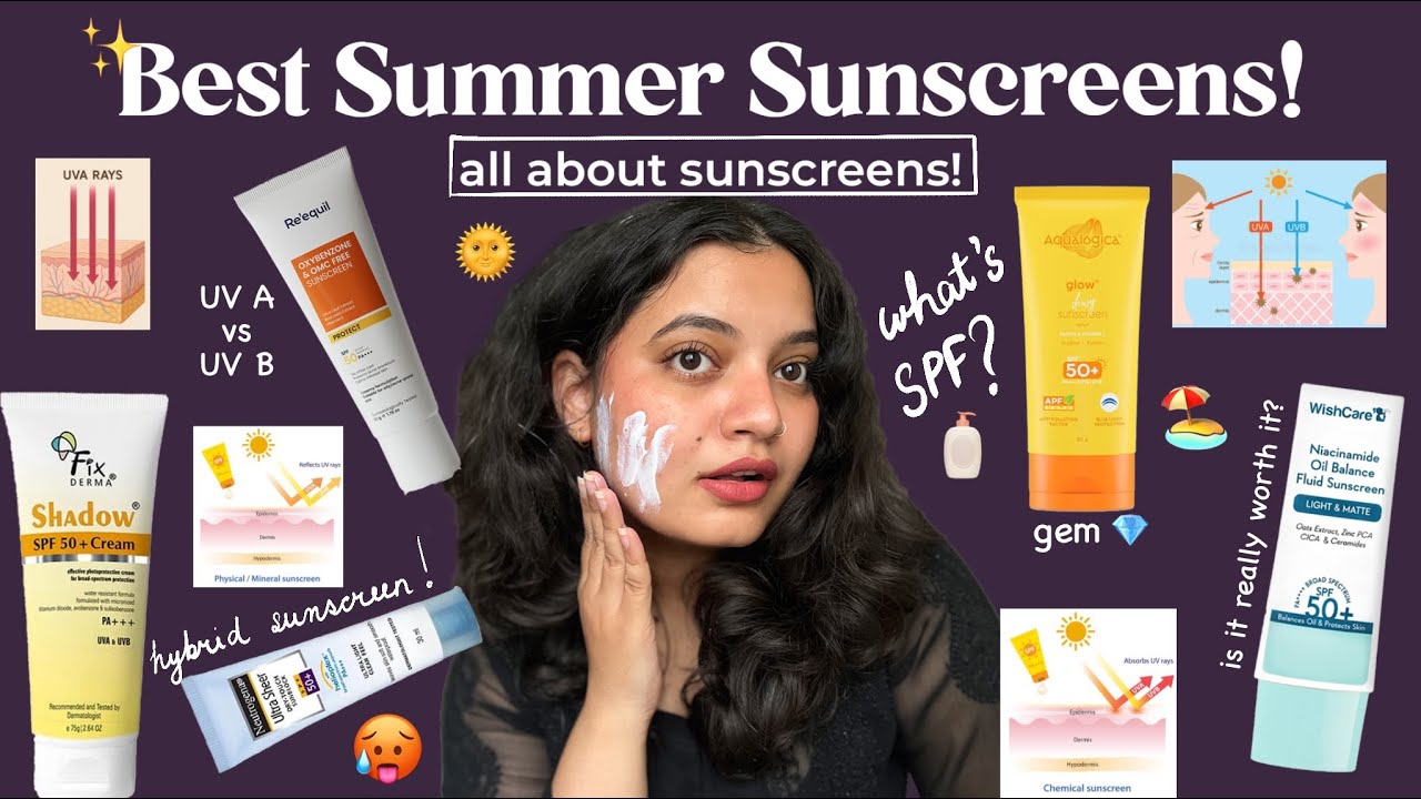 Best Sunscreens for Indian Summers 2025 |  Oily Skin Friendly | Get to know all about Sunscreens
