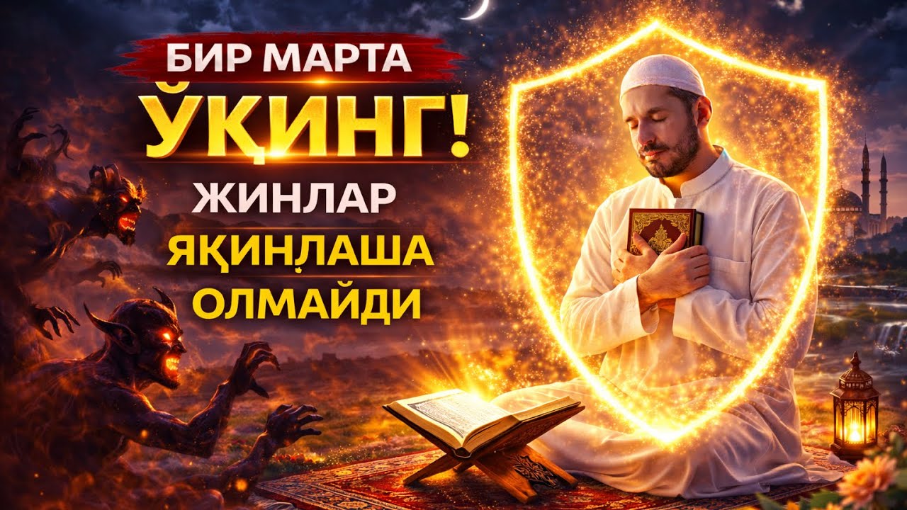 БИР МАРТА ТИНГЛА! ЖИНЛАР ЯҚИНЛАША ОЛМАЙДИ
