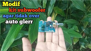 Modify the 4558 subwoofer filter ||so that the bass is soft and not overdone