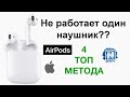 Не работает один наушник AirPods даже после сброса?? Есть решение!!