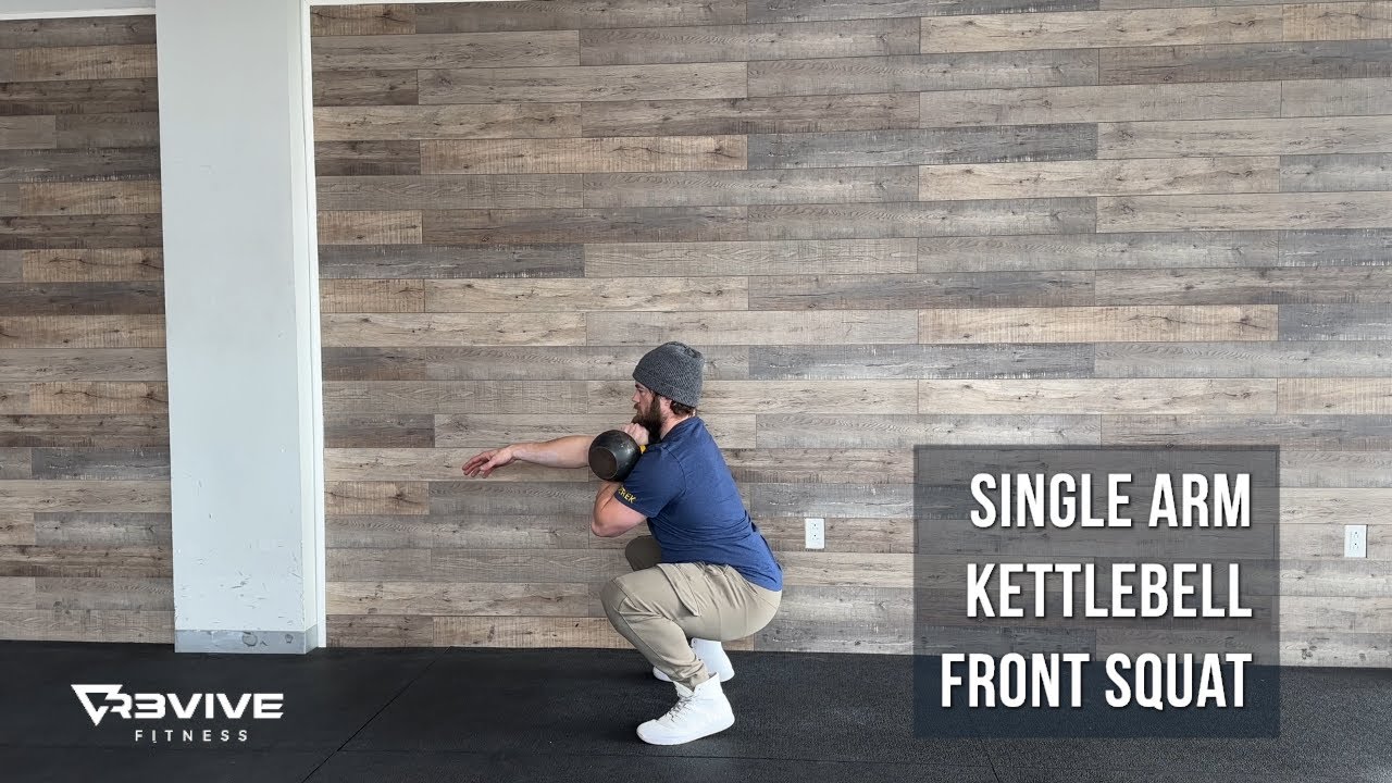 Single Arm Kettlebell Front Squat - YouTube
