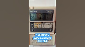 DAIKIN VRV 3 System showing error in The wire remote controller #airconditioning  #trending #shorts