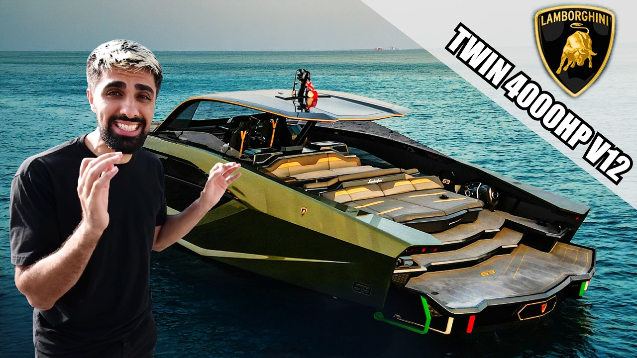 I Spent a Day on a $6,000,000 Lamborghini Yacht In Dubai!!!